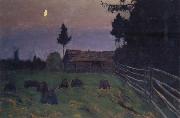 Levitan, Isaak eventide oil on canvas